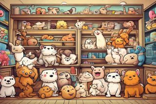 宠物店宠物图片萌图（宠物店图片简笔画）