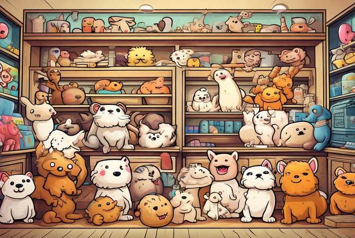 宠物店宠物图片萌图（宠物店图片简笔画）