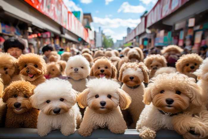 宠物狗交易市场泰迪犬；宠物市场泰迪的价格