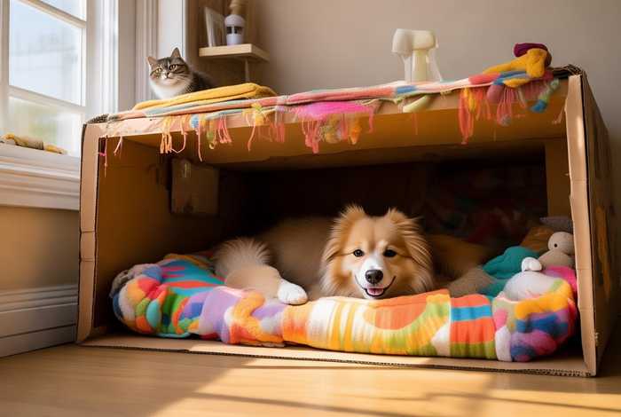 宠物窝纸 - 纸箱宠物窝