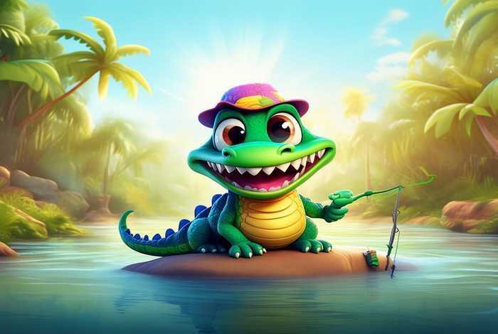 宠物鳄鱼图片；宠物鳄鱼图片卡通