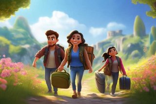 我和朋友陪妈妈一起去旅行，我和朋友陪妈妈一起去旅行游戏安卓版