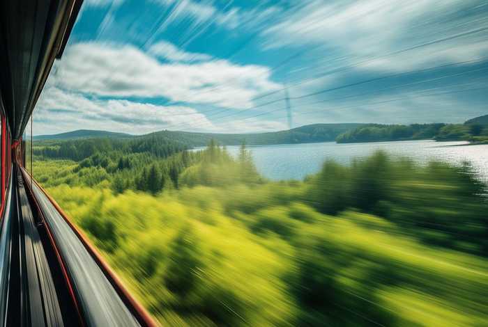 坐火车旅行的视频；坐火车旅行的视频素材