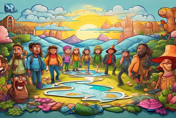 一起去旅行卡通宣传海报图片 一起去旅行的图片卡通