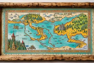 骑鹅旅行记路线图好看美观（骑鹅旅行记路线图手抄报）