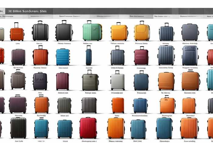 旅行箱尺寸对照表及图片、旅行箱尺寸对照表及图片大全