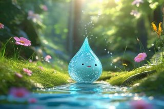 小水滴旅行记画画 - 小水滴旅行记怎么画