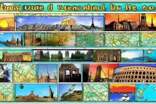 环球旅行英文；环球旅行英文版手抄报图片