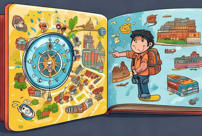 旅行指南卡通图片（旅游指南图片）