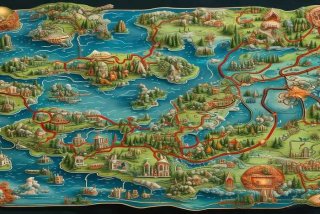 骑鹅旅行记路线图思维导图（骑鹅旅行记路线图思维导图图片）