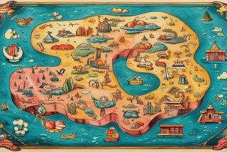 在牛肚子里旅行路线图；在牛肚子里旅行路线图怎么画