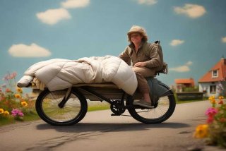 带床去旅行是真骑还是假骑；带床去旅行假的