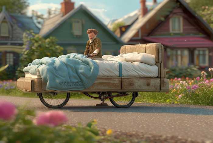 带床去旅行是真骑还是假骑；带床去旅行假的