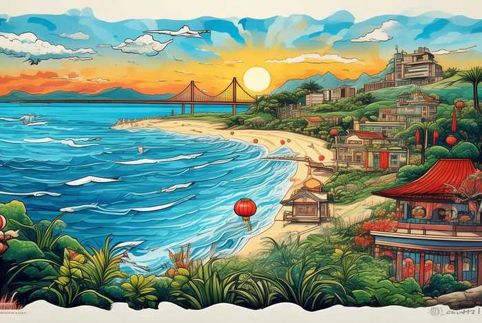 威海旅行手抄报模板可打印 - 威海旅游景点手抄报