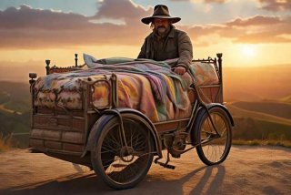 带着床去骑行最新视频；带床去旅行