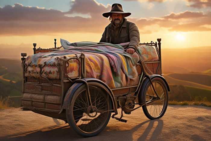 带着床去骑行最新视频；带床去旅行