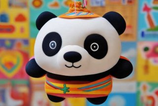 旅行熊猫系列毛绒盲盒；旅行熊猫毛绒盲盒挂件