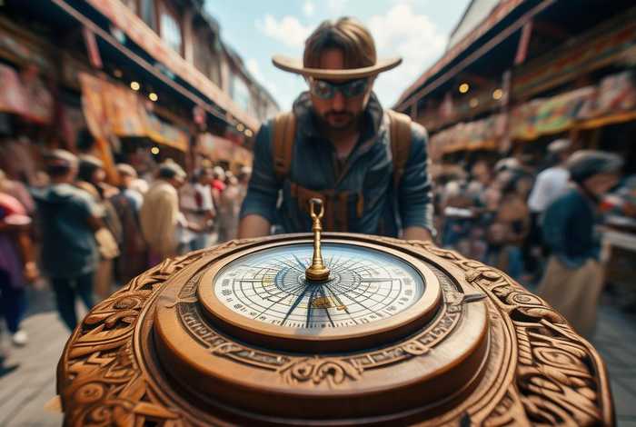 旅行指南针，旅行的指南针