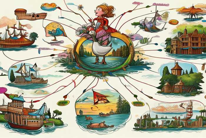 骑鹅旅行记思维导图图文并茂；骑鹅旅行记思维导图图文并茂怎么画