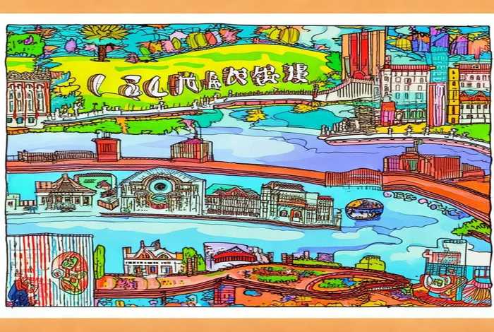 天津旅行英语手抄报简单又好画；天津旅游手抄报