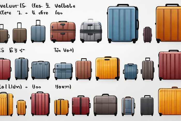 旅行箱尺寸对照表；旅行箱尺寸对照表及图片