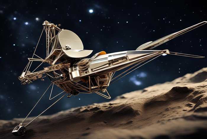 旅行者1号探测器 - 旅行者1号探测器金属模型