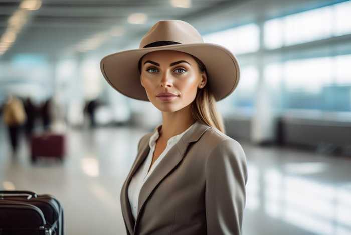 商务旅行女老板戴帽子电影完整版；商务旅行戴帽子的女老板图片