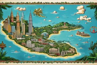 马来西亚旅行地图 马来西亚旅行地图图片