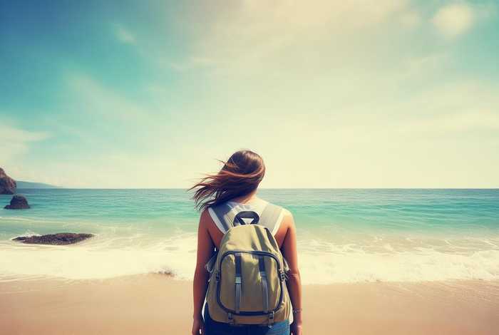 一个人去旅行的图片（一个人去旅行的图片文字）