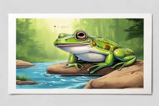 制作青蛙明信片 蛙类的明信片a4纸怎么制作