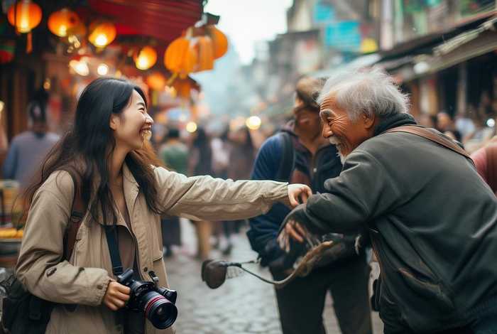 中国旅行博主（中国旅行博主回国前拜托朋友帮助车夫小哥）
