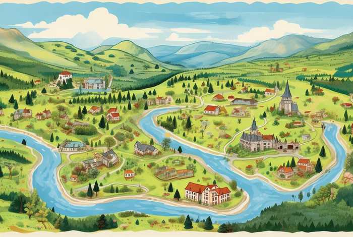 骑鹅旅行记路线图画还要标上相关景色和事件；骑鹅旅行记画一张路线图