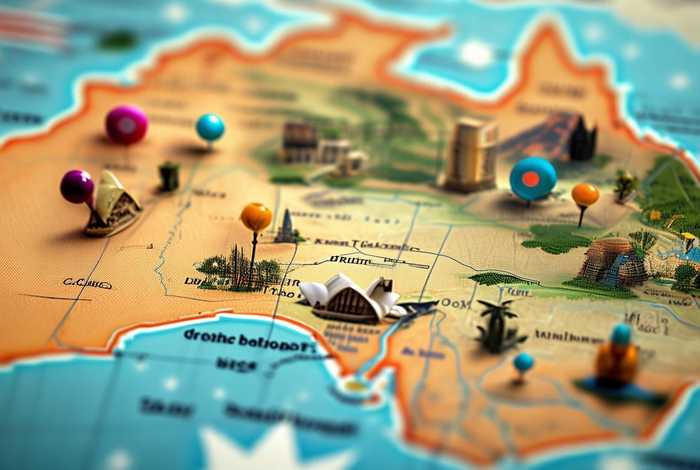 澳大利亚旅游景点；澳大利亚旅游景点分布图