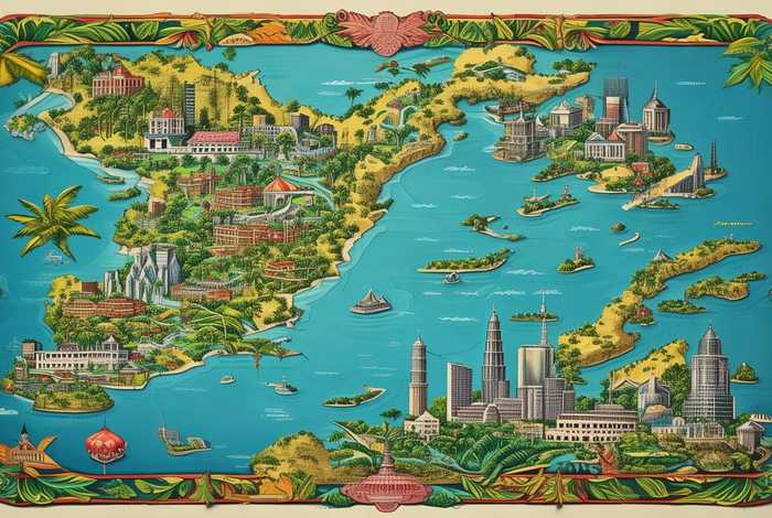 马来西亚旅行地图 马来西亚旅行地图图片