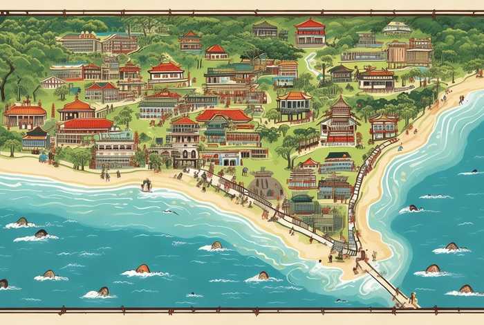 威海旅行社旅游线路 威海旅行社旅游线路手绘