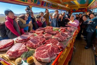 青海旅行团，青海旅行团车上卖的牦牛肉是真的吗