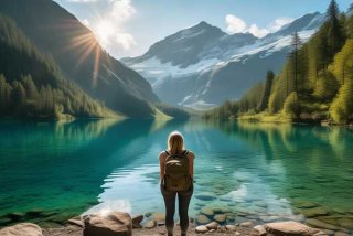 一个人去旅行的风景图片；一个人去旅行的风景图片真实