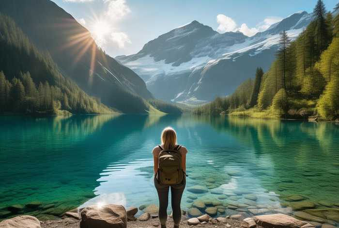 一个人去旅行的风景图片；一个人去旅行的风景图片真实