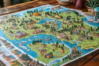 骑鹅旅行记路线图和主要事件；骑鹅旅行记路线图和主要事件手抄报