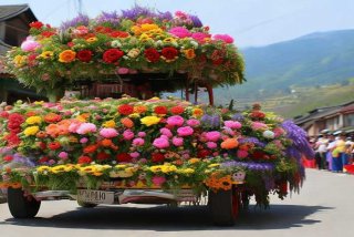 旅行日志湖北花车 花车巡游旅行日记