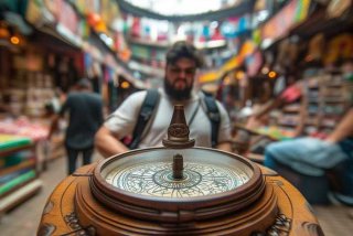 旅行指南针，旅行的指南针