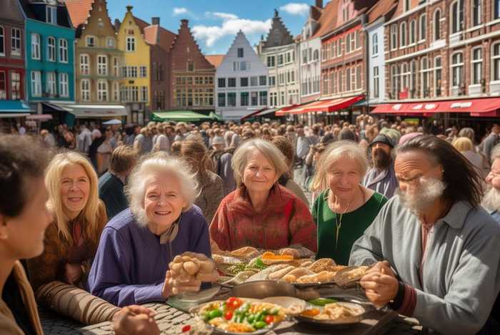 大莲萌爱旅行今天的视频；比利时的人种