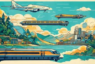 旅行游记手抄（旅行游记手抄报飞机高铁上色）