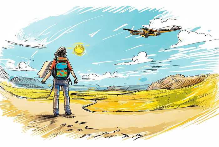 去旅行的简笔画；去旅行的简笔画怎么画