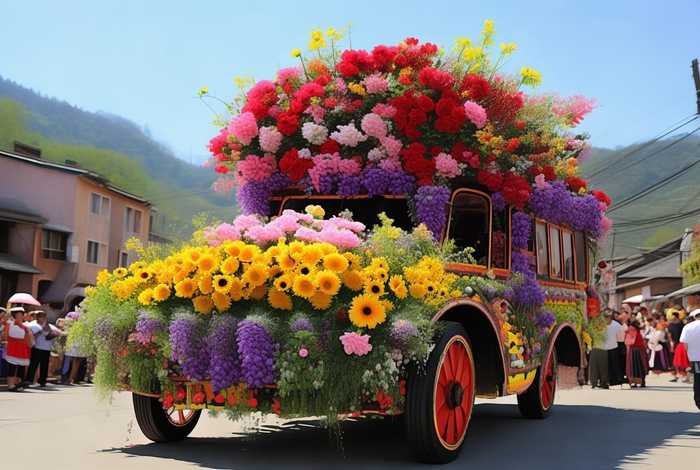 旅行日志湖北花车 花车巡游旅行日记