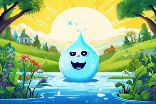 小水滴旅行记绘本图片，小水滴旅行记完整绘本故事带图片