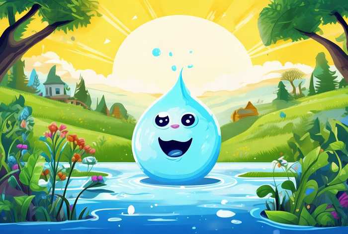 小水滴旅行记绘本图片，小水滴旅行记完整绘本故事带图片