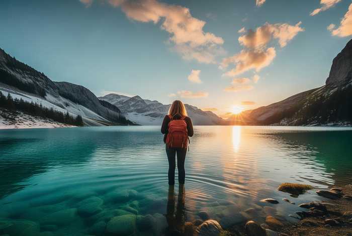 一个人去旅行的风景图片；一个人去旅行的风景图片真实