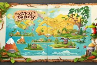 旅行的青蛙线稿 - 旅行的青蛙地图