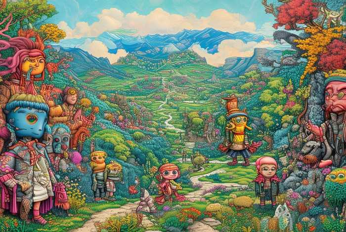 新安旅行团绘画作品，新安旅行团名人绘画作品